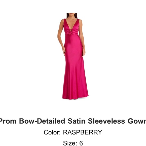 Pink satin gown - Picture 1 of 2